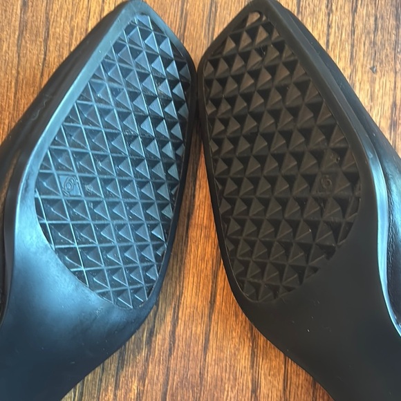 AEROSOLES Black Block Heel Pumps with Square Toe - Picture 4 of 7